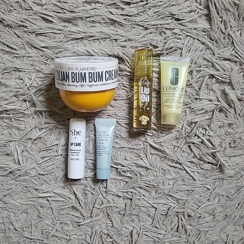 Beauty Bundle Sol De Janeiro Clinique Estee Lauder Lips Body Cream Face Wash ✨️